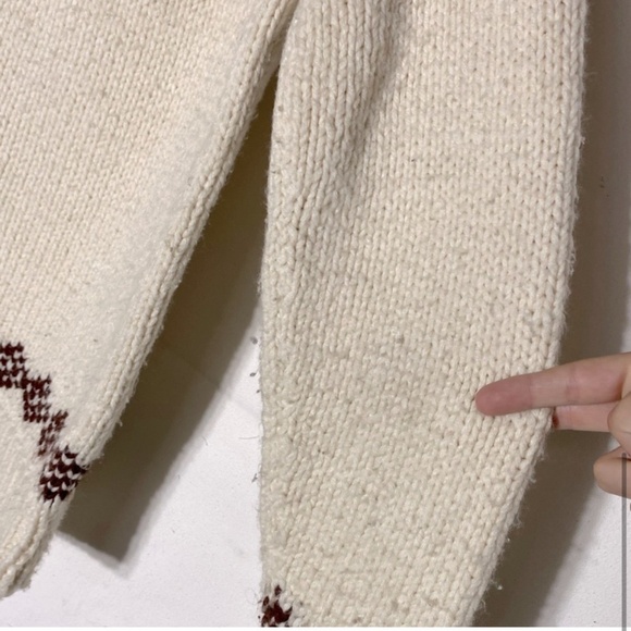 Vintage Handmade For You By Grandma Fair Isle Sweater S - Picture 7 of 11